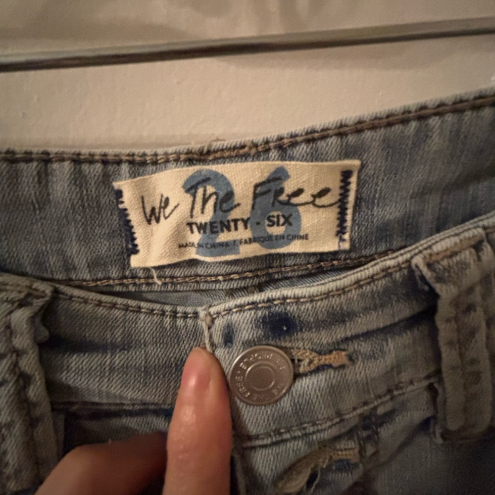 Free People We the Free Flared Blue Jeans - Picture 5 of 5